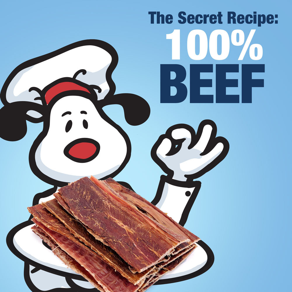 Beef Jerky Gullet Sticks for Dogs, 1 Pound - Premium Dog Taffy Chews, Healthy Joint Glucosamine Jerky, Puppy Teething Treat, Beef Esophagus Dog Treats, Chondroitin Joint Support