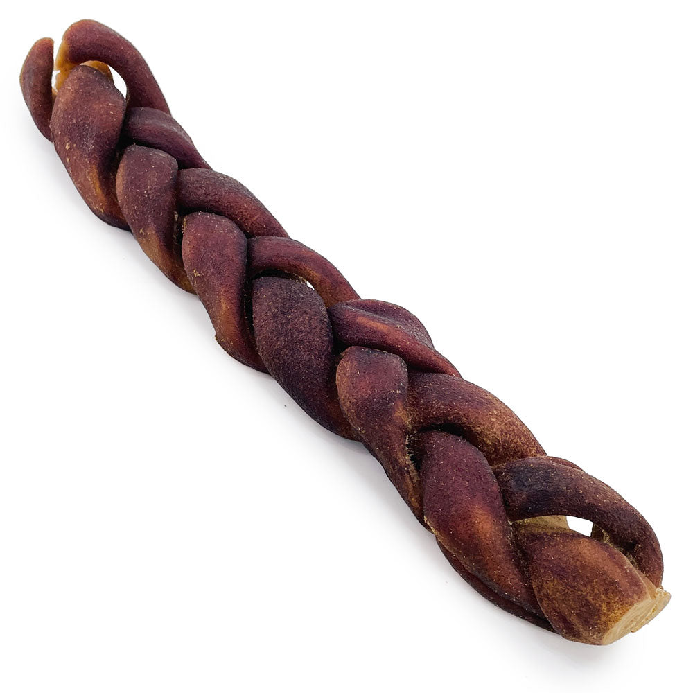USA Collagen Sticks, Triple Braided Jumbo, Smoked Beef Chews, 11-12 Inch, 10 Count - Single Ingredient, Rawhide-Free, Natural Dog Chews, Healthy for Hips, Joints, Skin & Coat