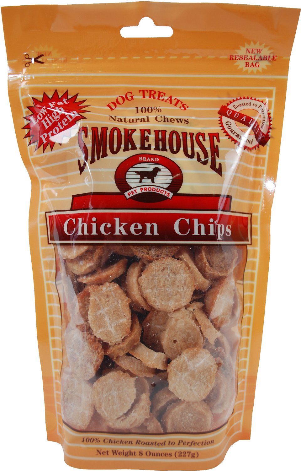 Smokehouse Chicken Chips Dog Treats, 8 Ounce, 2 Pack - 