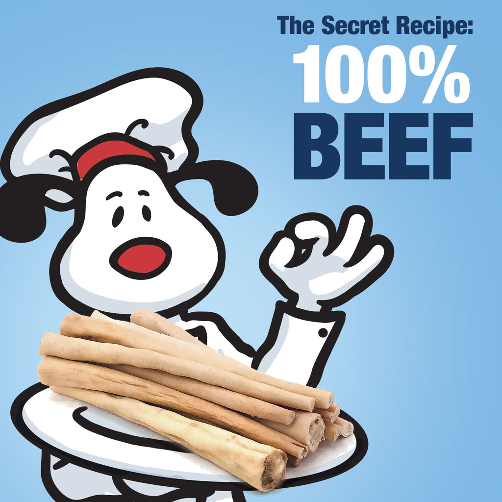 Premium Cow Tails, Natural Dog Treats, Jumbo, 6 Inch, 50 Count BULK PACK - All Natural Rawhide Alternative Dog Chews, Long Lasting Beef Dog Treats, 100% Angus Beef Bull Tails