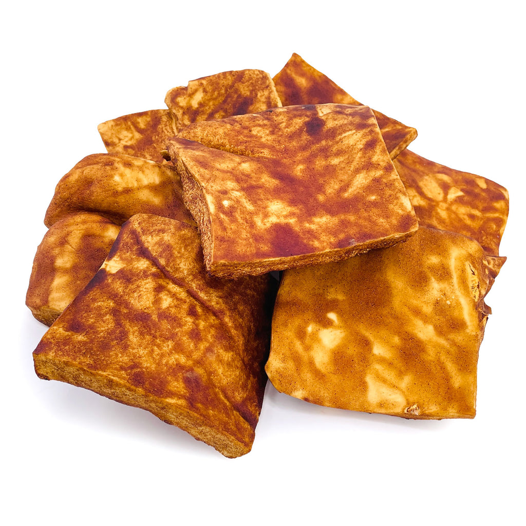 Beef Cheek Chips for Dogs, Jumbo 4-5 Inch, Beef Flavored, 10 Pound BULK PACK - All Natural Rawhide Alternative, Long Lasting for Aggressive Chewers, Easily Digestible, Cleans Teeth
