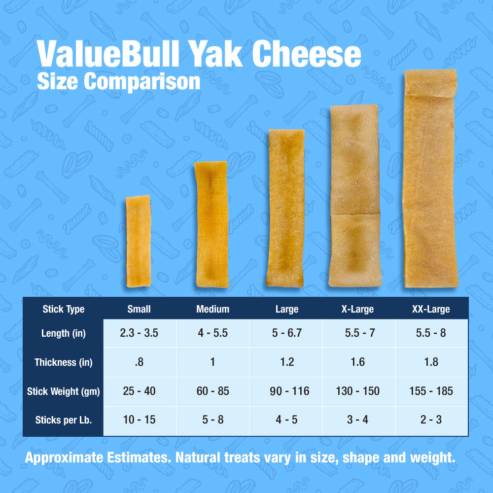 Himalayan Yak Cheese Dog Chews, Extra Extra Large, 25 ct BULK PACK - Long-Lasting for Aggressive Chewers, All Natural, Healthy & Safe, Low Odor Nepal Yak Milk Chews